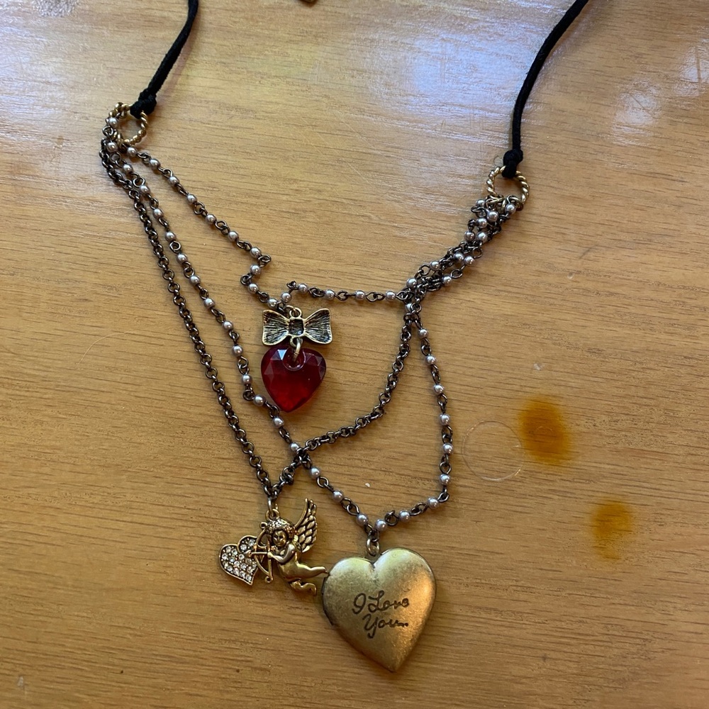 Betsey Johnson locket necklace